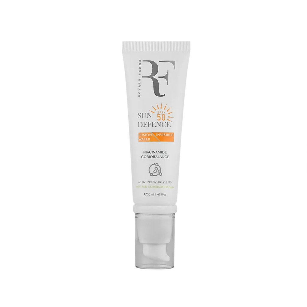 آر اف ضد آفتاب بی رنگ پوست چرب SPF50