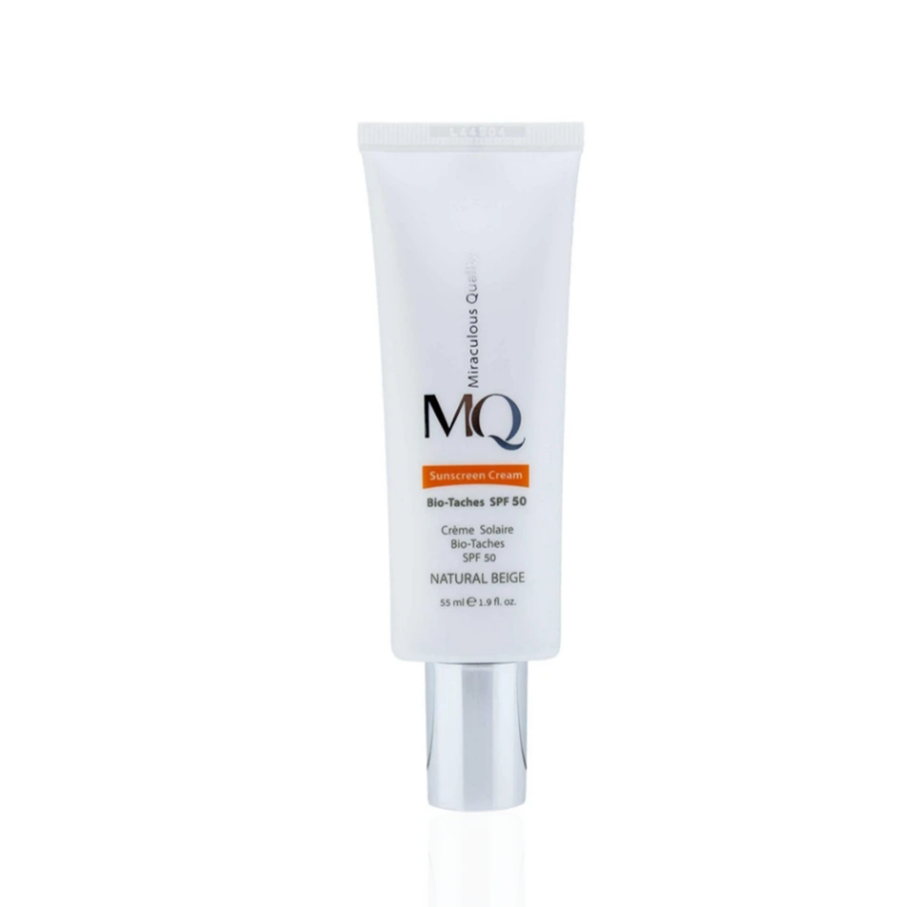 ام کیو ضد آفتاب ضد لک بژ طبیعی SPF50 ام کیو کرم ضد آفتاب ضد لک SPF50 بژ طبیعی - Image 1