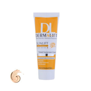 درمالیفت کرم ضد آفتاب پوست خشک SPF50 رنگی