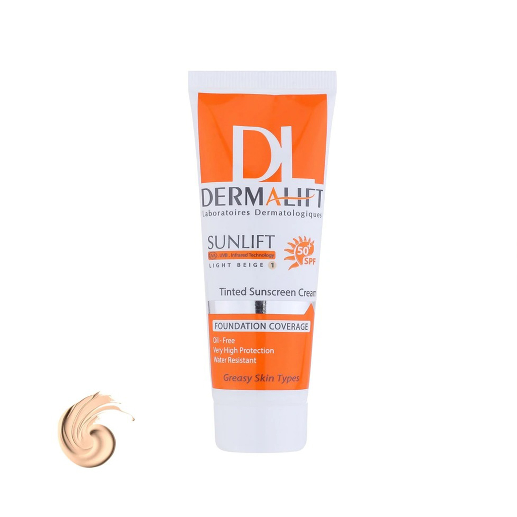 درمالیفت کرم ضد آفتاب پوست چرب SPF50 رنگی درمالیفت کرم ضد آفتاب پوست چرب SPF50 رنگی - Image 1
