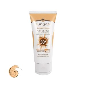 سان سیف ضدآفتاب SPF50 بژ روشن فاقد چربی