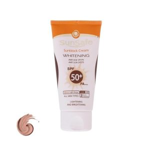 سان سیف ضدآفتاب روشن کننده SPF50 بژ روشن