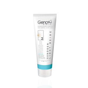 ژنوبایوتیک ضدآفتاب پوست خشک SPF50 بژ روشن