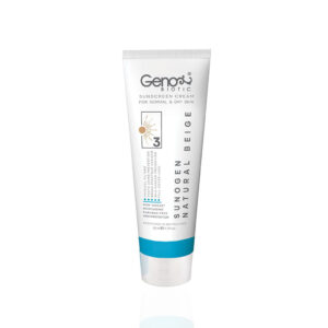 ژنوبایوتیک ضدآفتاب پوست خشک SPF50 بژ طبیعی
